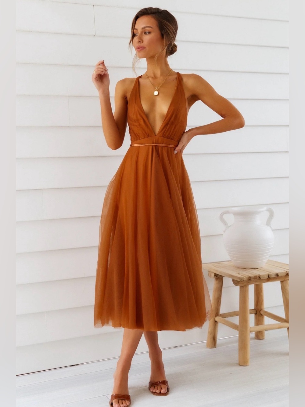 NWT Hello Molly Cinderella Chocolate dress size M